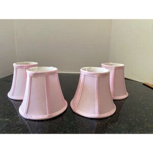 Clip On Pink 5" Chandelier Shades (Qty. 4)